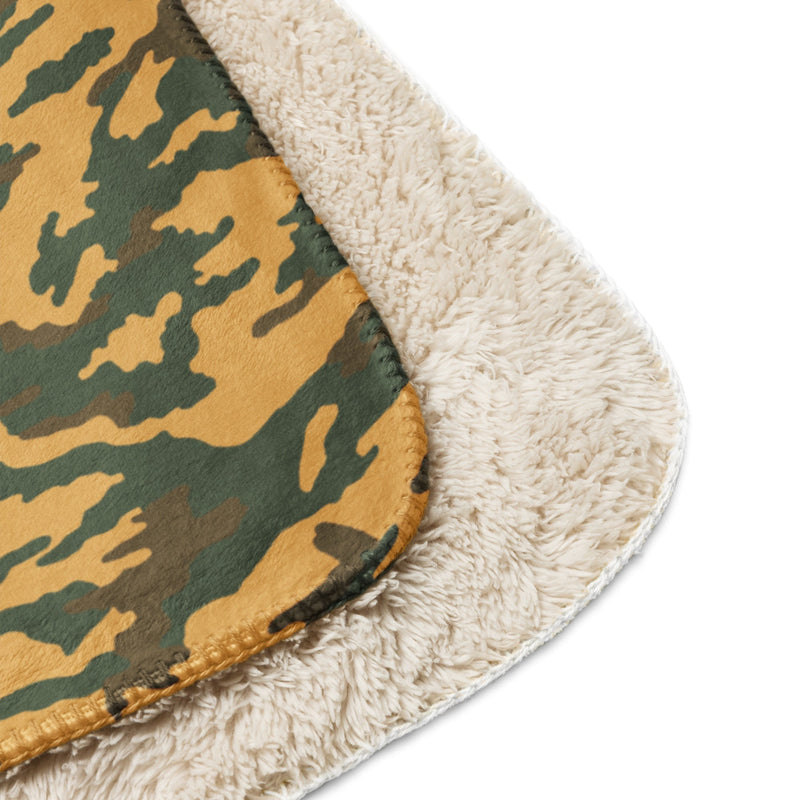 Flora Mountain Russian CAMO Sherpa Blanket