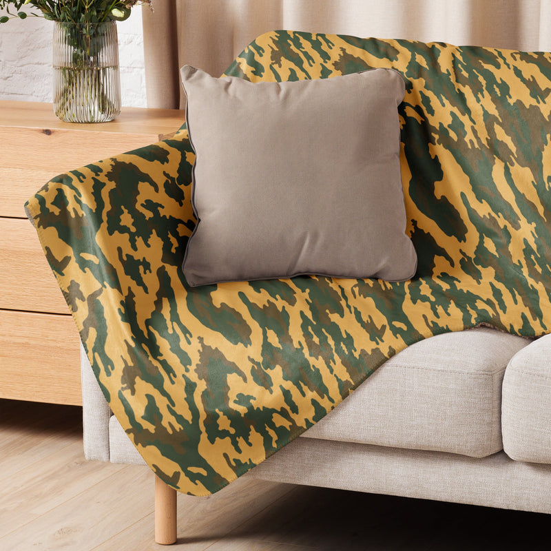 Flora Mountain Russian CAMO Sherpa Blanket