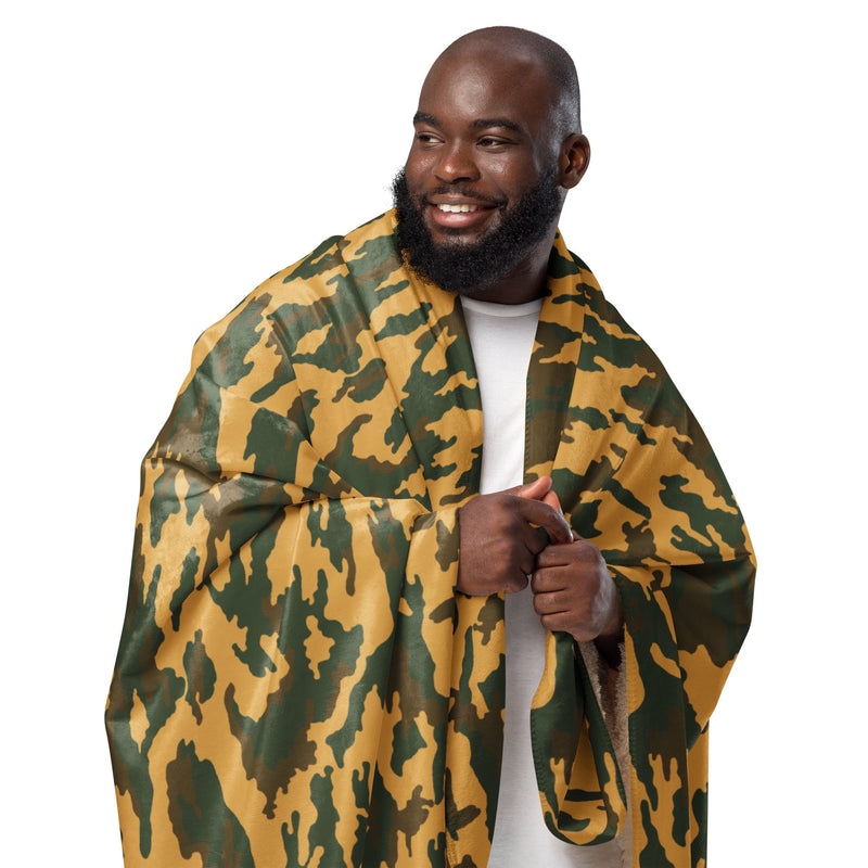 Flora Mountain Russian CAMO Sherpa Blanket