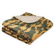 Flora Mountain Russian CAMO Sherpa Blanket