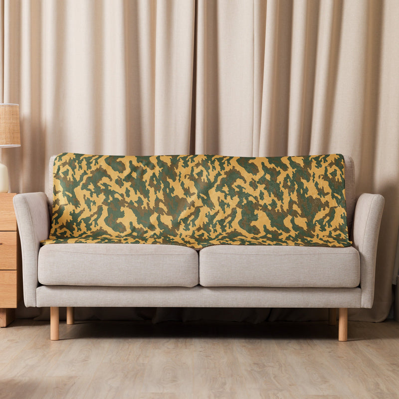 Flora Mountain Russian CAMO Sherpa Blanket