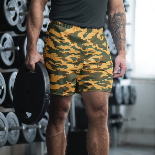 Flora Mountain Russian CAMO Unisex Athletic Long Shorts - 2XS