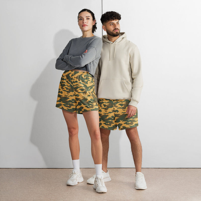 Flora Mountain Russian CAMO Unisex Athletic Long Shorts