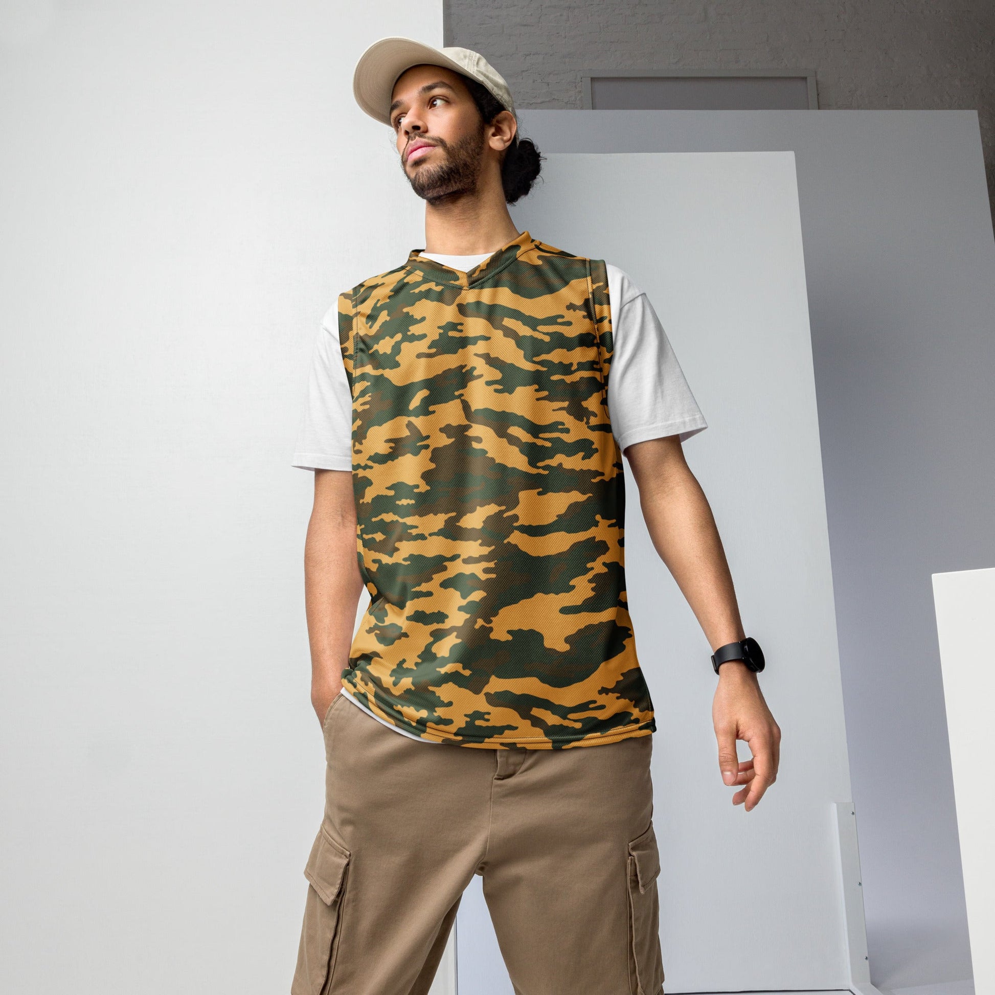 Russian Flora VSR-98 Mountain CAMO Unisex Basketball Jersey - 2XS