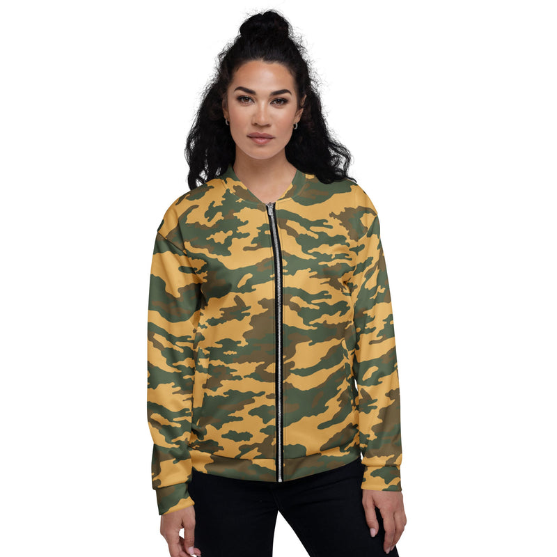 Flora Mountain Russian CAMO Unisex Bomber Jacket
