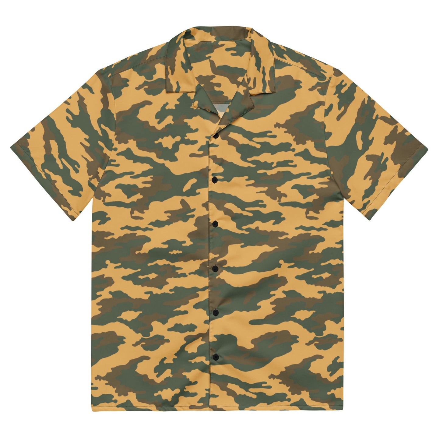 Russian Flora VSR-98 Mountain CAMO Unisex Short-Sleeve Button Shirt - 2XS