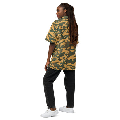 Russian Flora VSR-98 Mountain CAMO Unisex Short-Sleeve Button Shirt