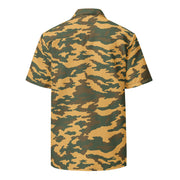Flora Mountain Russian CAMO Unisex Short-Sleeve Button Shirt - Button-Up