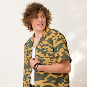 Flora Mountain Russian CAMO Unisex Short-Sleeve Button Shirt - Button-Up