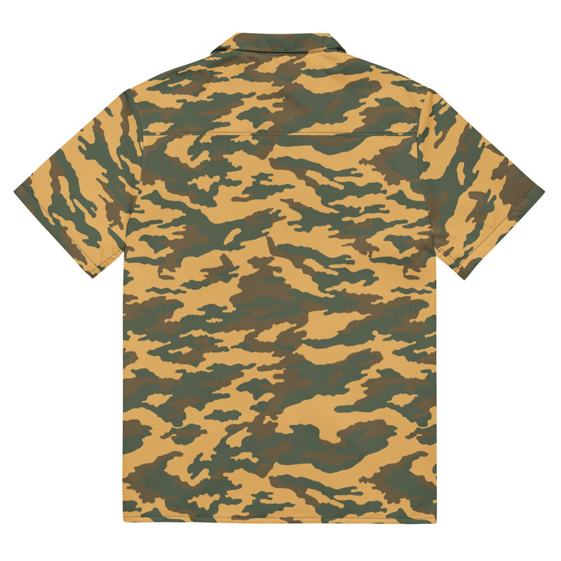 Flora Mountain Russian CAMO Unisex Short-Sleeve Button Shirt - Button-Up