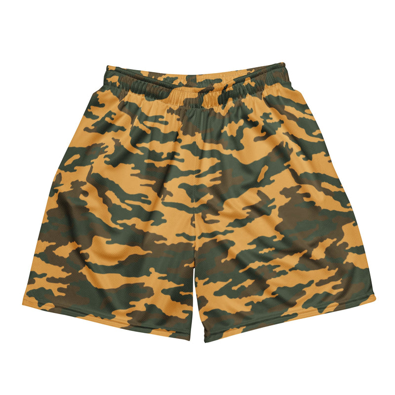 Flora Mountain Russian CAMO Unisex Mesh Shorts - 2XS