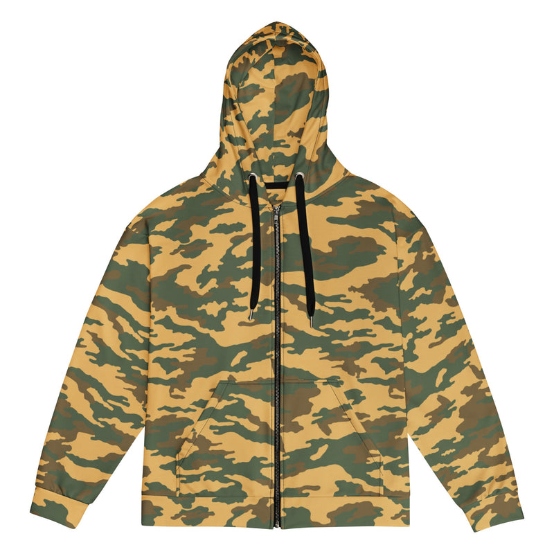 Flora Mountain Russian CAMO Unisex Zip Hoodie - 2XS