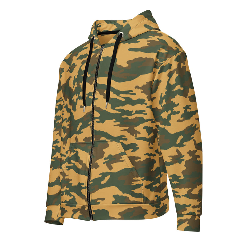 Flora Mountain Russian CAMO Unisex Zip Hoodie
