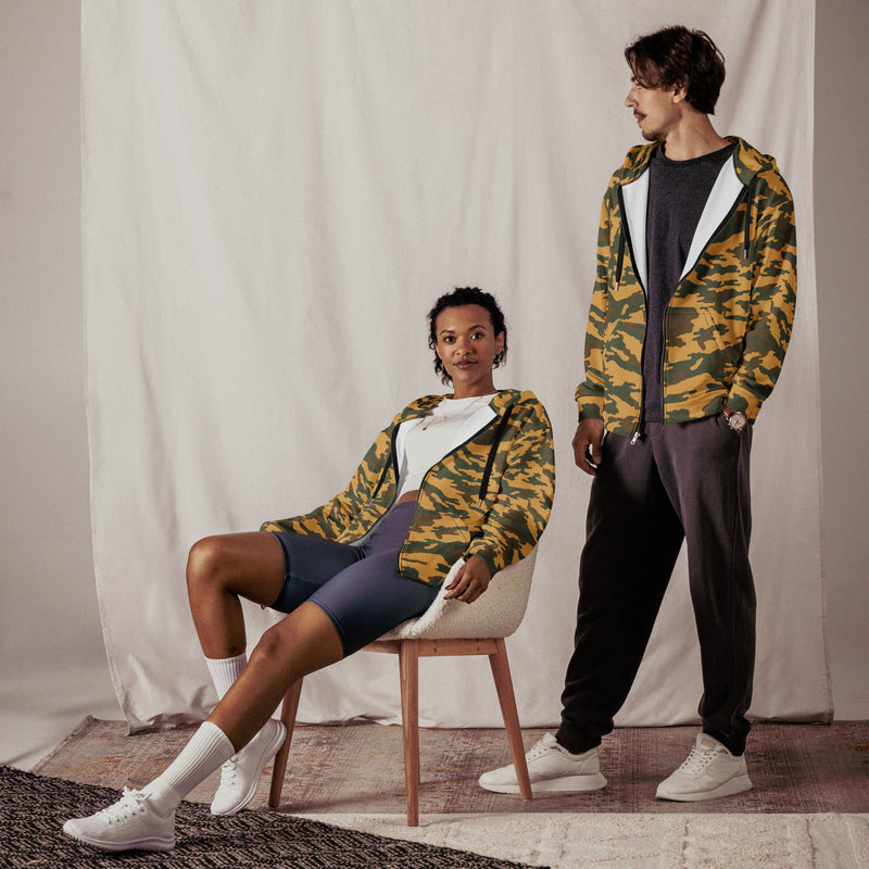 Flora Mountain Russian CAMO Unisex Zip Hoodie