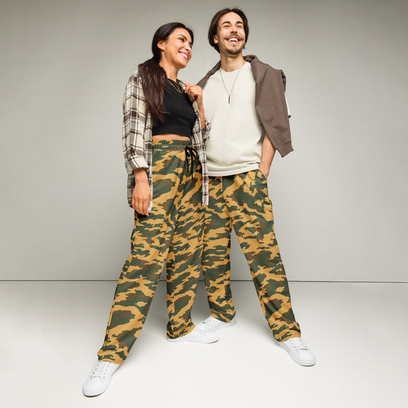 Flora Mountain Russian CAMO Unisex Wide-Leg Joggers - 2XS