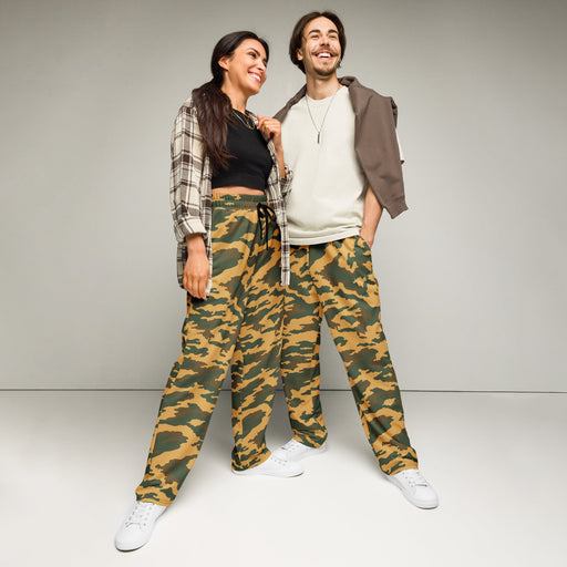 Flora Mountain Russian CAMO Unisex Wide-Leg Joggers - 2XS
