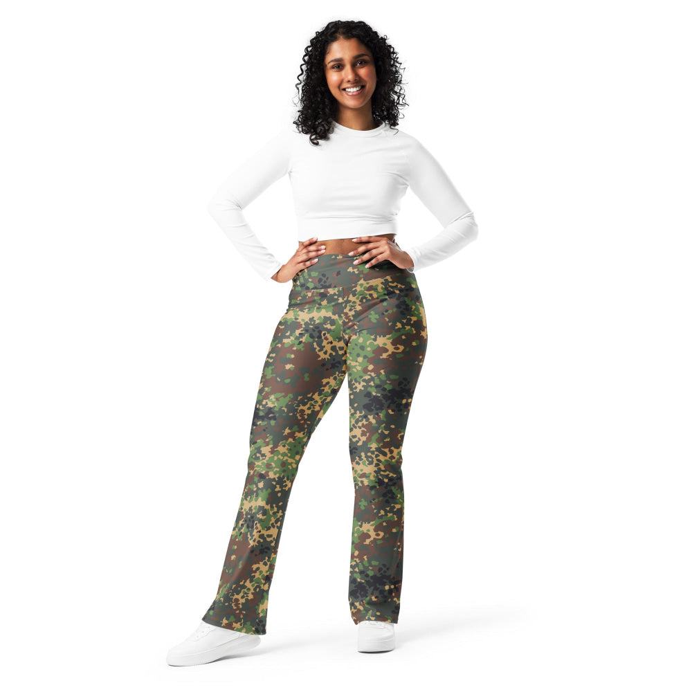 Russian Fracture (IZLOM) Woodland CAMO Flare leggings - Womens Leggings