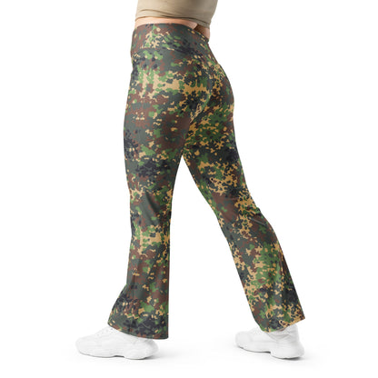 Russian Fracture (IZLOM) Woodland CAMO Flare leggings - 2XS - Womens Leggings