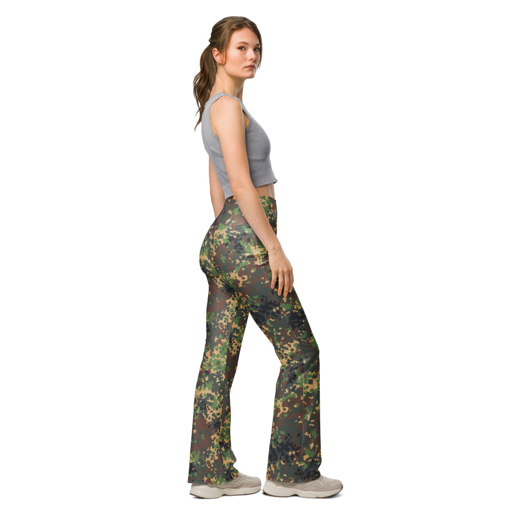 Russian Fracture (IZLOM) Woodland CAMO Flare leggings - Womens Leggings