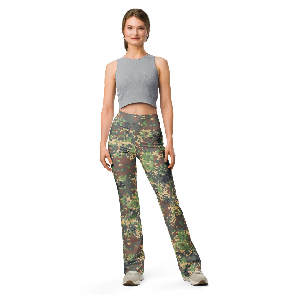 Russian Fracture (IZLOM) Woodland CAMO Flare leggings - Womens Leggings