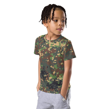 Russian Fracture (IZLOM) Woodland CAMO Kids crew neck t-shirt - Crew Neck T-shirt