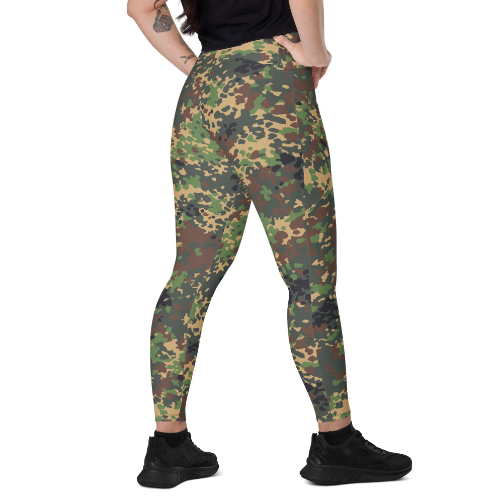 Russian Fracture (IZLOM) Woodland CAMO Leggings with pockets - 2XS - Womens With Pockets