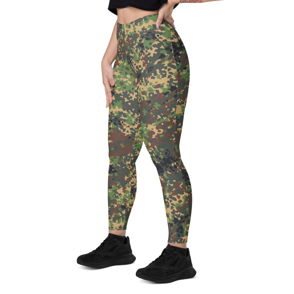 Russian Fracture (IZLOM) Woodland CAMO Leggings with pockets - Womens With Pockets