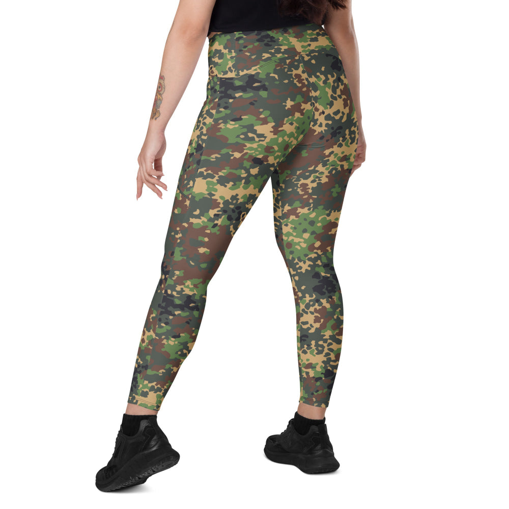 Russian Fracture (IZLOM) Woodland CAMO Leggings with pockets - Womens With Pockets