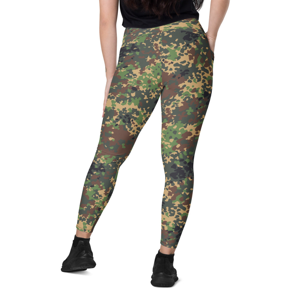 Russian Fracture (IZLOM) Woodland CAMO Leggings with pockets - Womens With Pockets