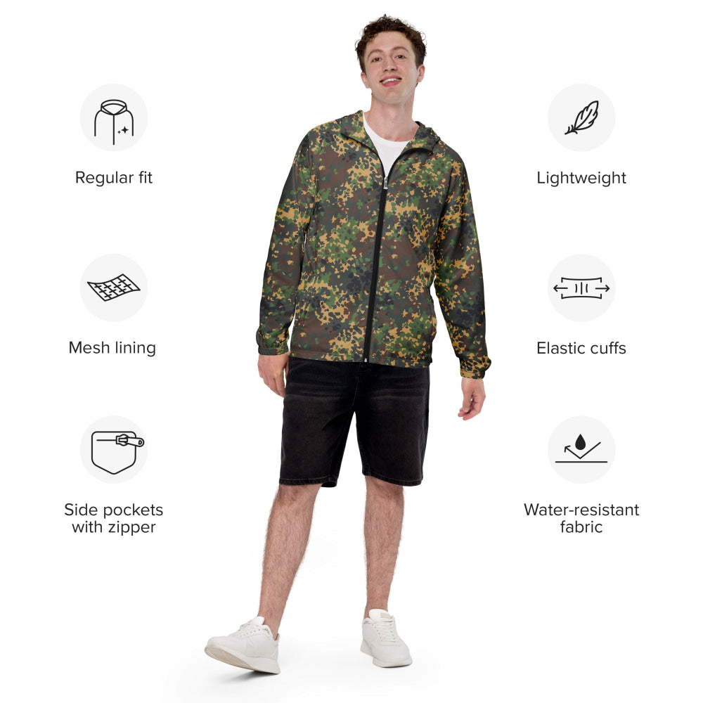 Russian Fracture (IZLOM) Woodland CAMO Men’s windbreaker - Mens Windbreaker