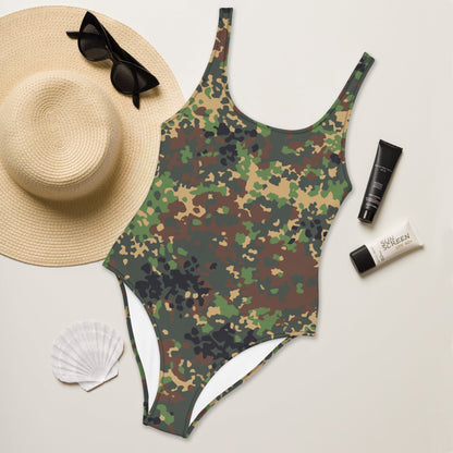 Russian Fracture (IZLOM) Woodland CAMO One-Piece Swimsuit - Womens