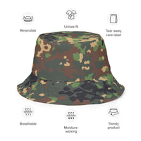Russian Fracture (IZLOM) Woodland CAMO Reversible bucket hat