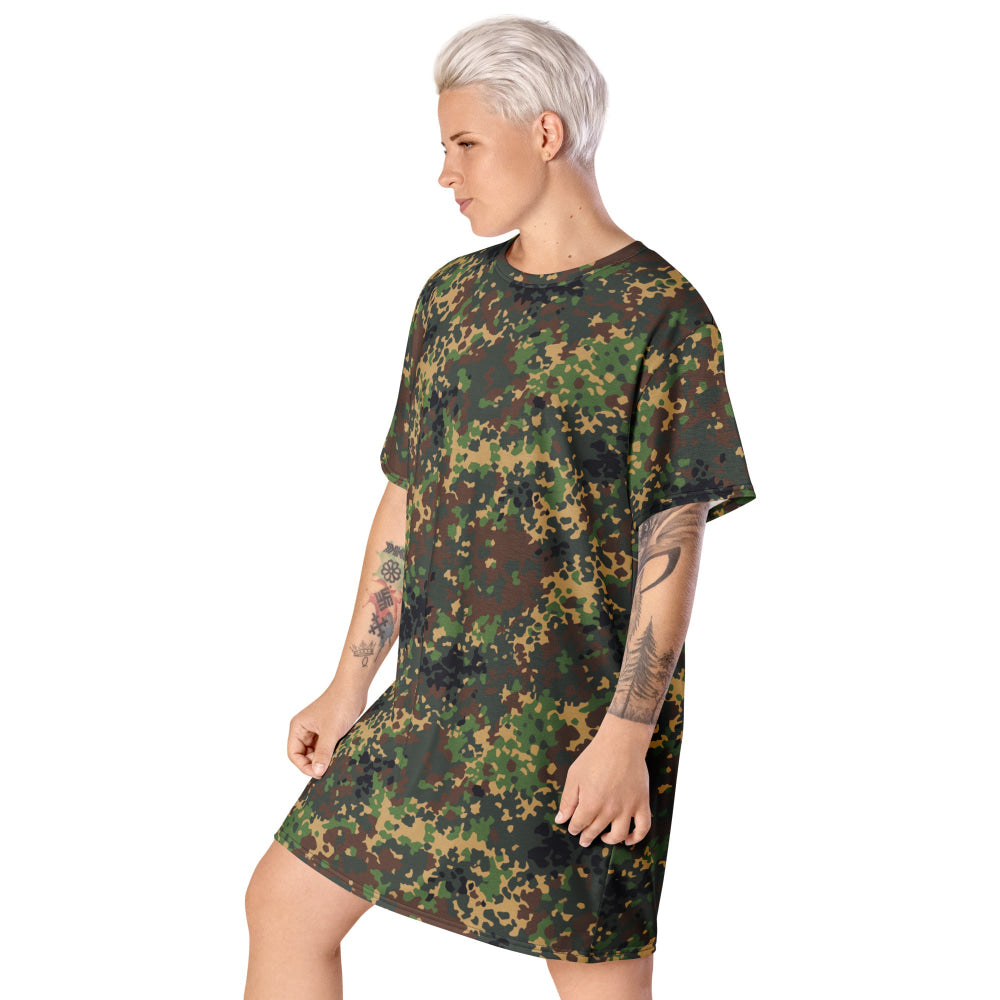 Russian Fracture (IZLOM) Woodland CAMO T-shirt dress - Womens T-Shirt Dress