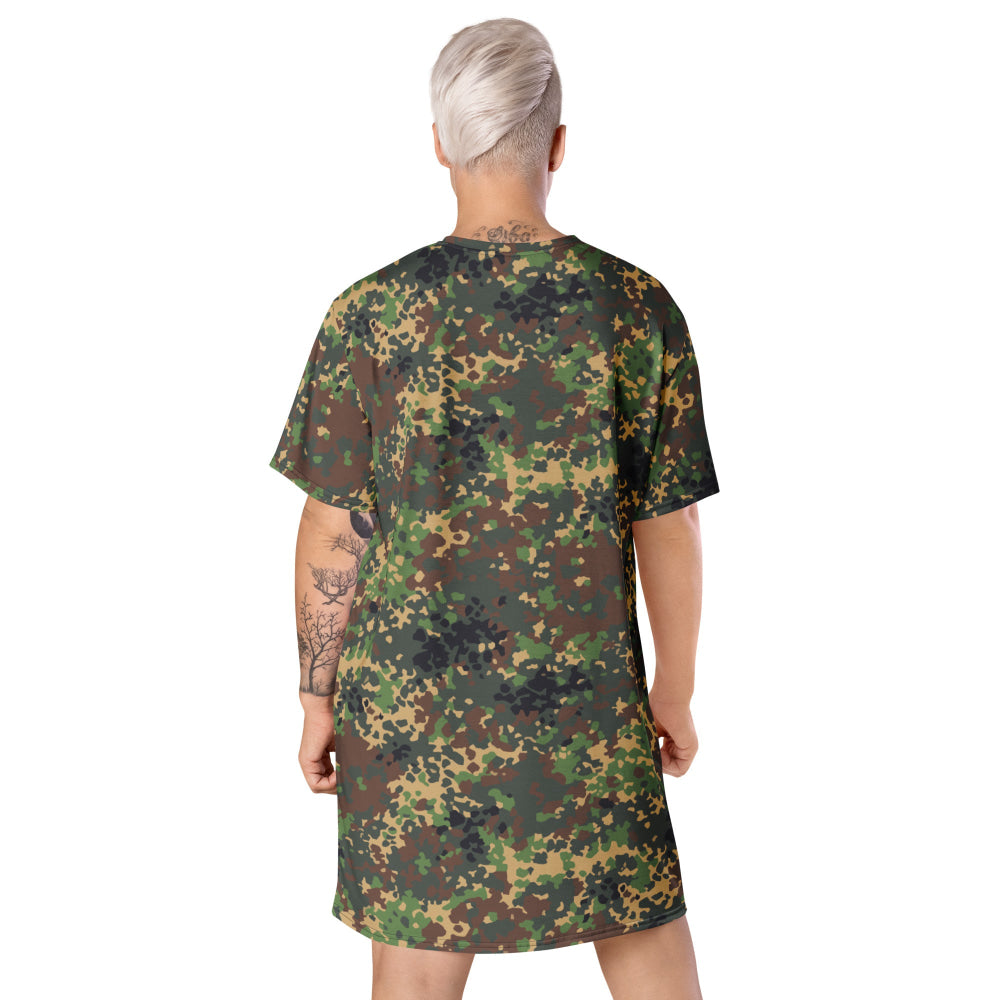 Russian Fracture (IZLOM) Woodland CAMO T-shirt dress - Womens T-Shirt Dress