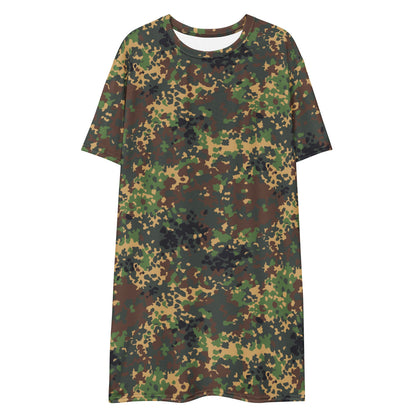 Russian Fracture (IZLOM) Woodland CAMO T-shirt dress - Womens T-Shirt Dress