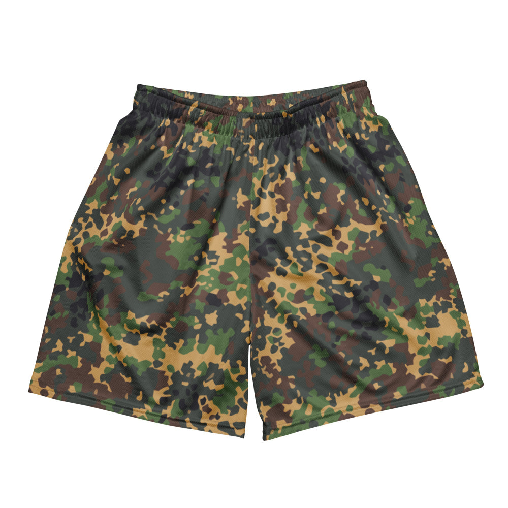 Russian Fracture (IZLOM) Woodland CAMO Unisex mesh shorts - 2XS - Mesh Shorts