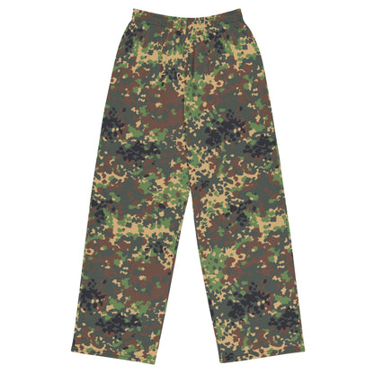 Russian Fracture (IZLOM) Woodland CAMO unisex wide-leg pants - 2XS - Unisex Wide-Leg Pants