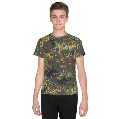 Russian Fracture (IZLOM) Woodland CAMO Youth crew neck t-shirt - 8 - Crew Neck T-shirt