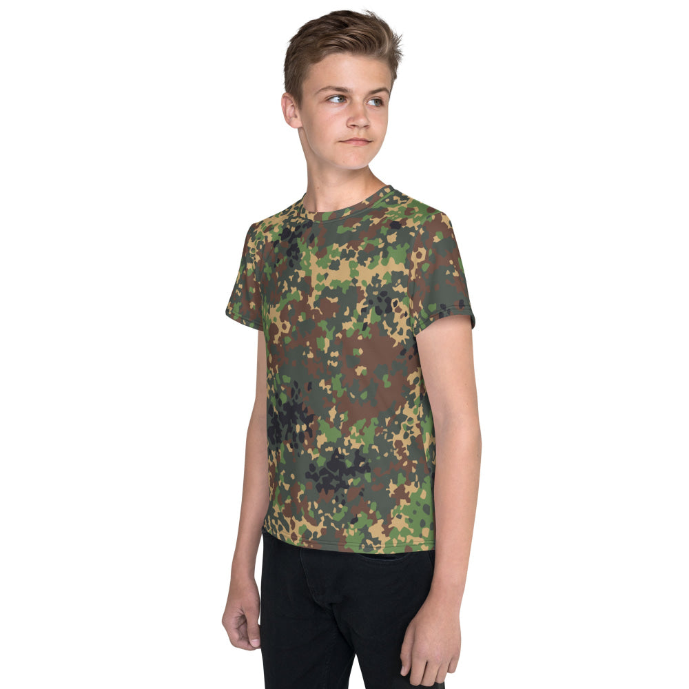 Russian Fracture (IZLOM) Woodland CAMO Youth crew neck t-shirt - Crew Neck T-shirt