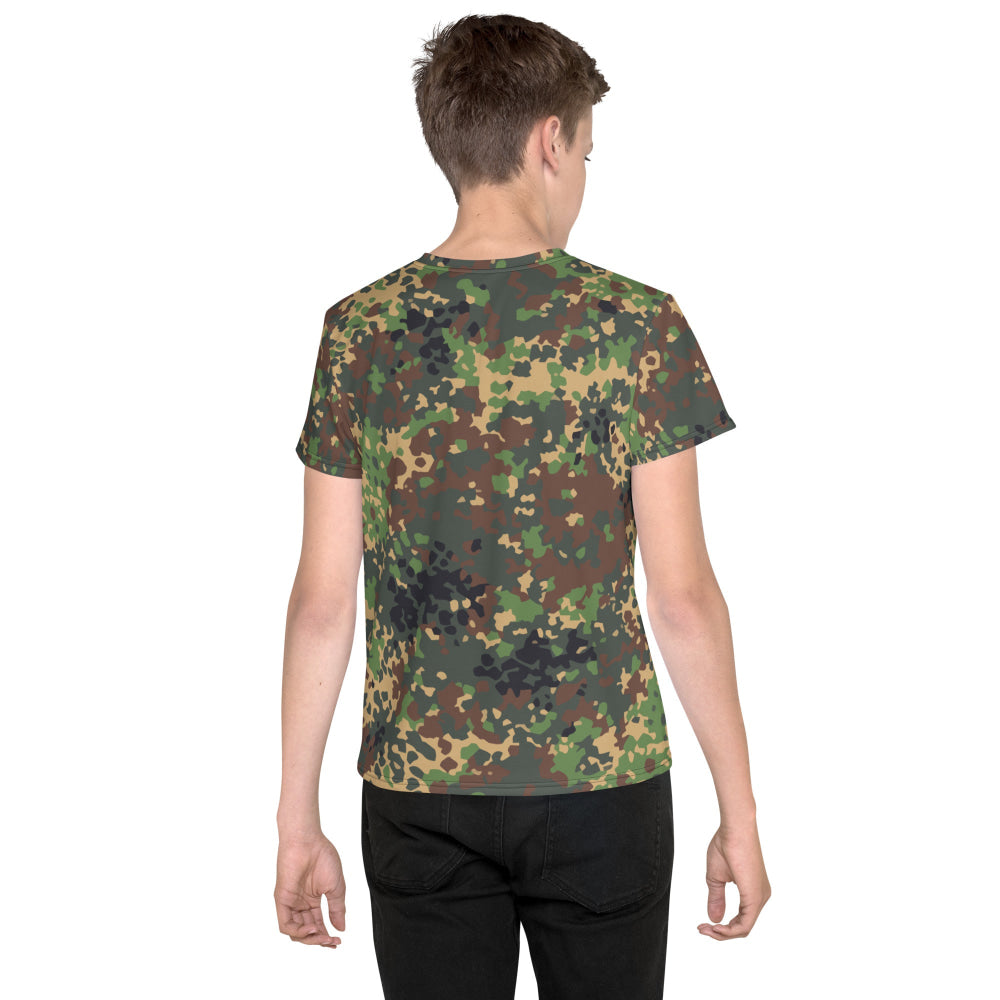 Russian Fracture (IZLOM) Woodland CAMO Youth crew neck t-shirt - Crew Neck T-shirt