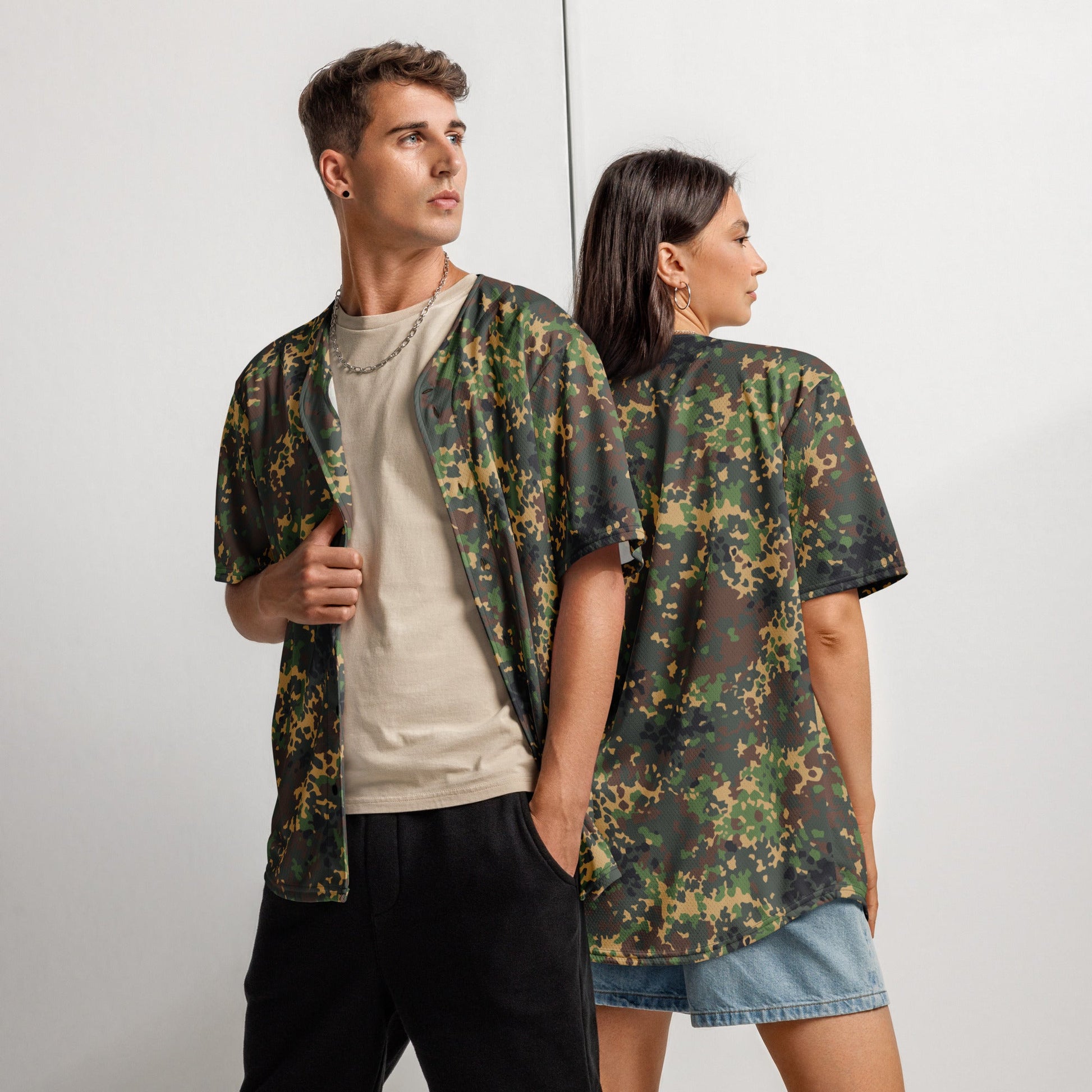 Russian IZLOM Fracture Woodland CAMO baseball jersey - 2XS - Baseball Jerseys