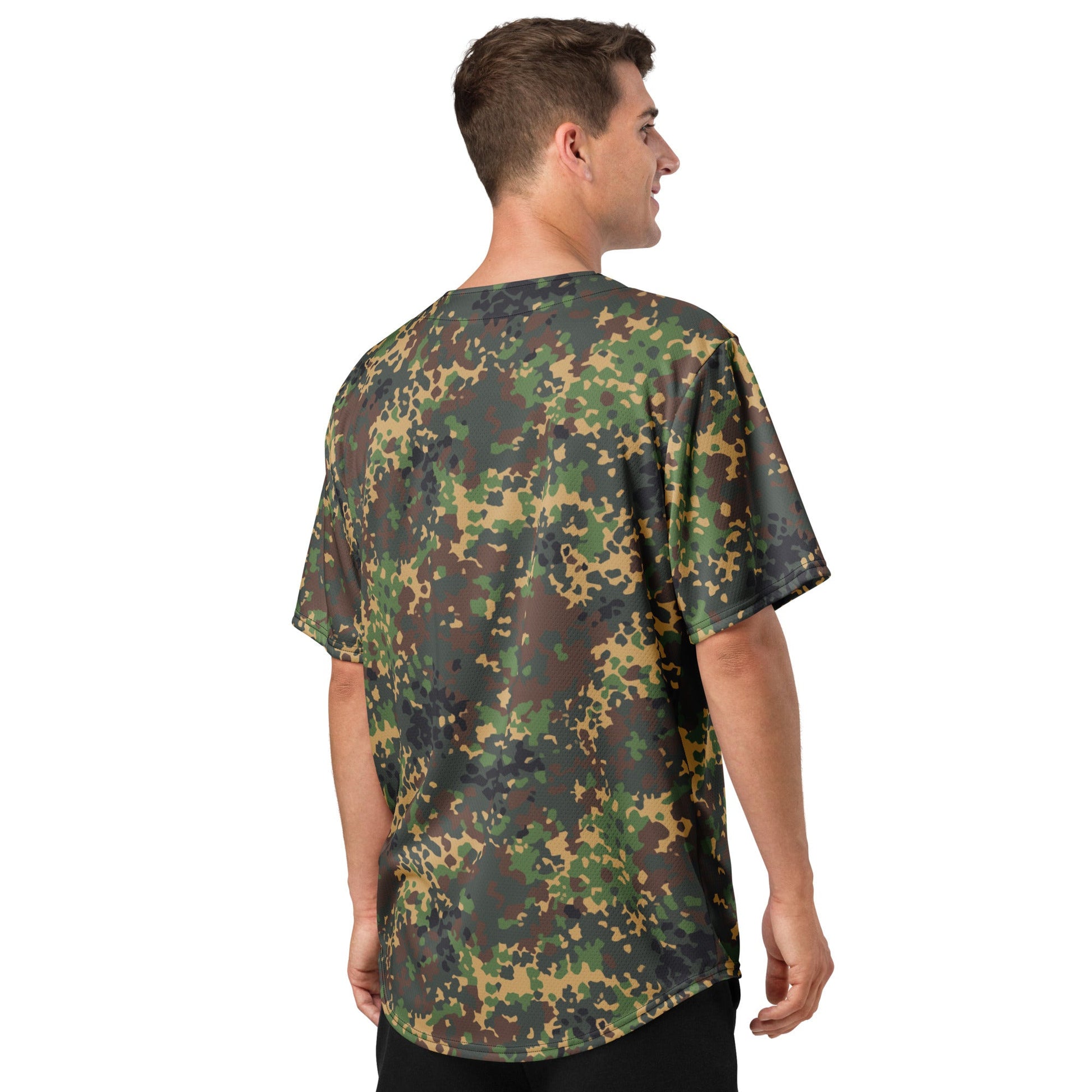 Russian IZLOM Fracture Woodland CAMO baseball jersey - Baseball Jerseys