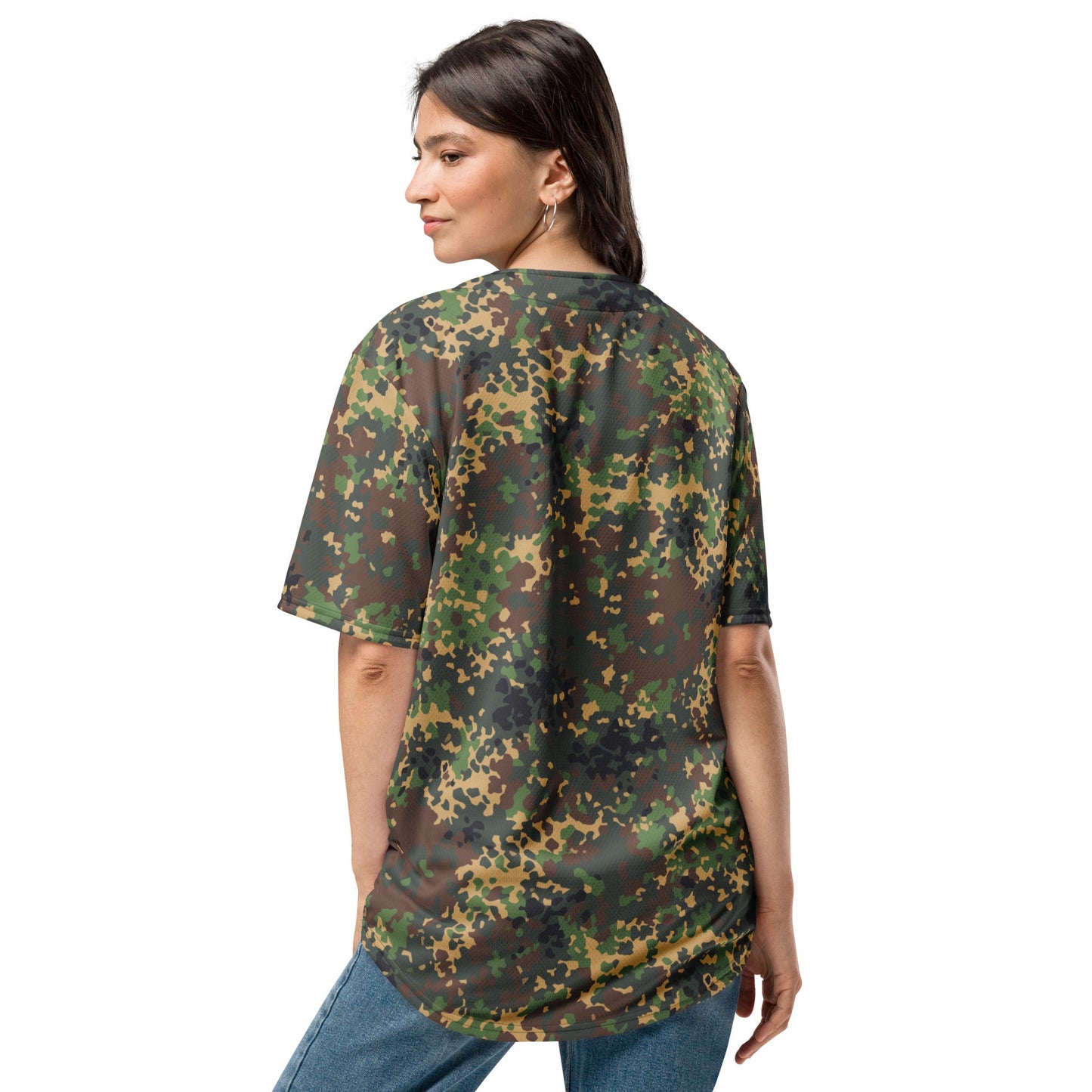 Russian IZLOM Fracture Woodland CAMO baseball jersey - Baseball Jerseys