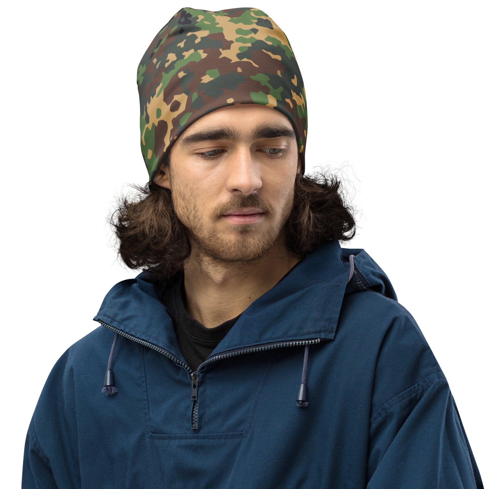 Russian IZLOM Fracture Woodland CAMO Beanie Beanies