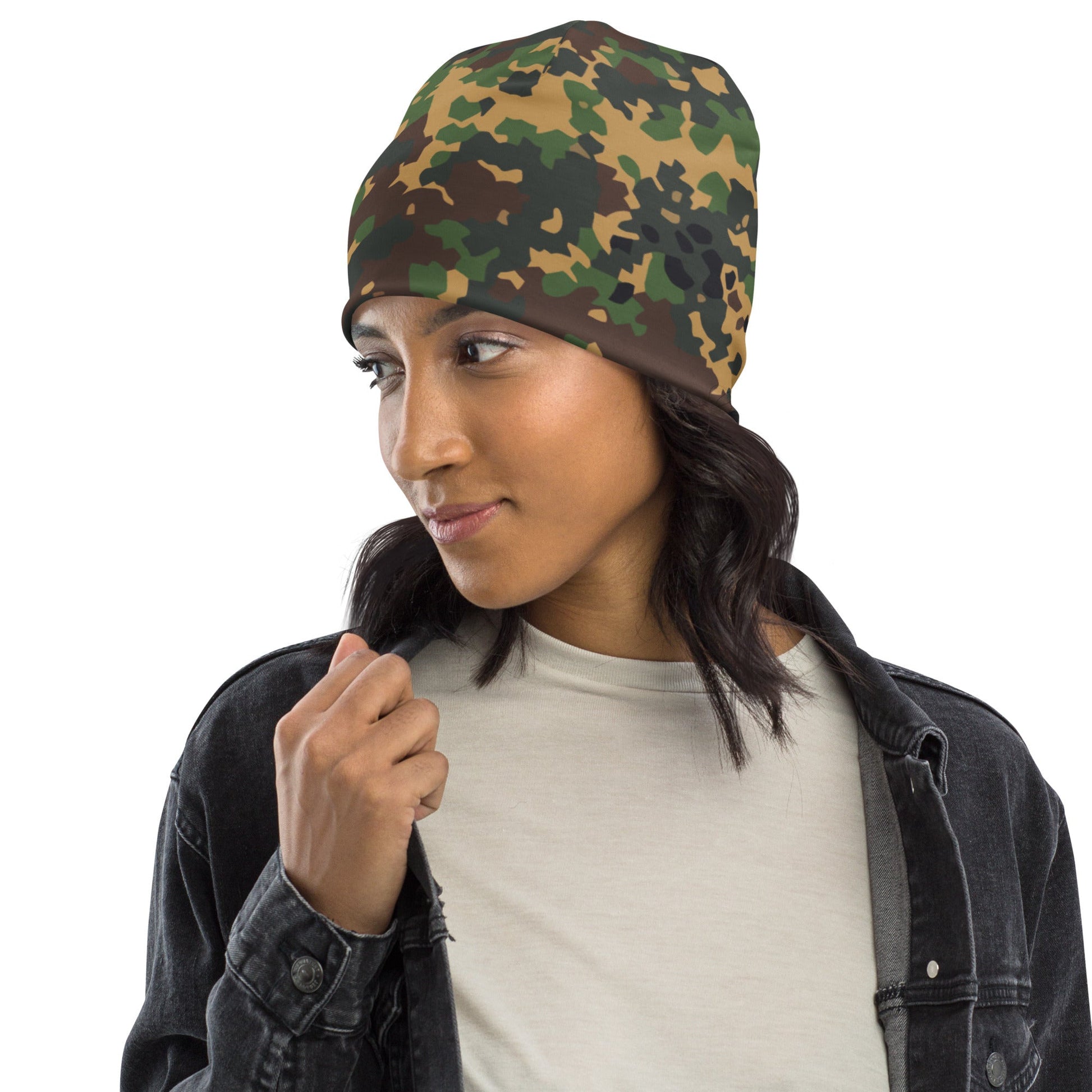Russian IZLOM Fracture Woodland CAMO Beanie Beanies