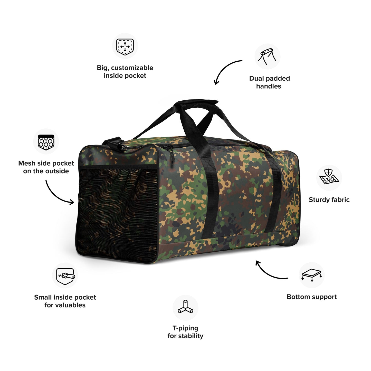 Russian IZLOM Fracture Woodland CAMO Duffle bag - Bags