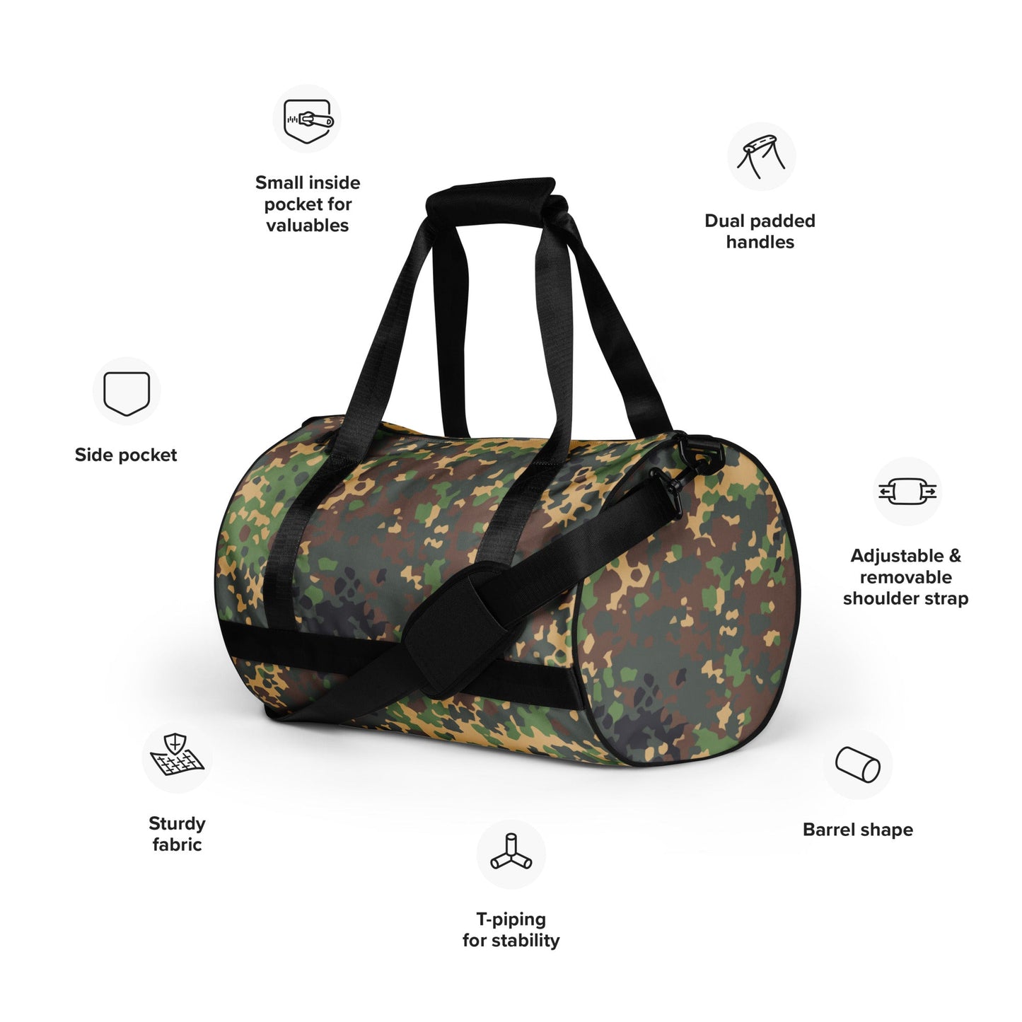 Russian IZLOM Fracture Woodland CAMO gym bag - Gym Bags