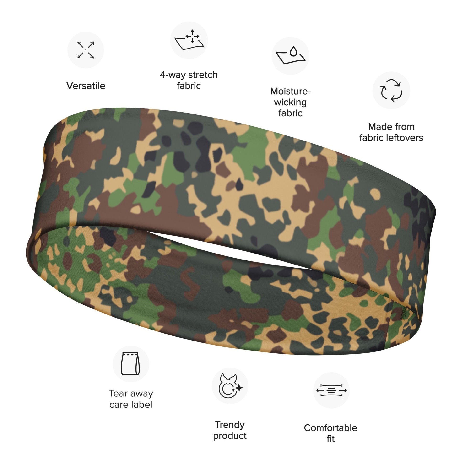 Russian IZLOM Fracture Woodland CAMO Headband M Headbands