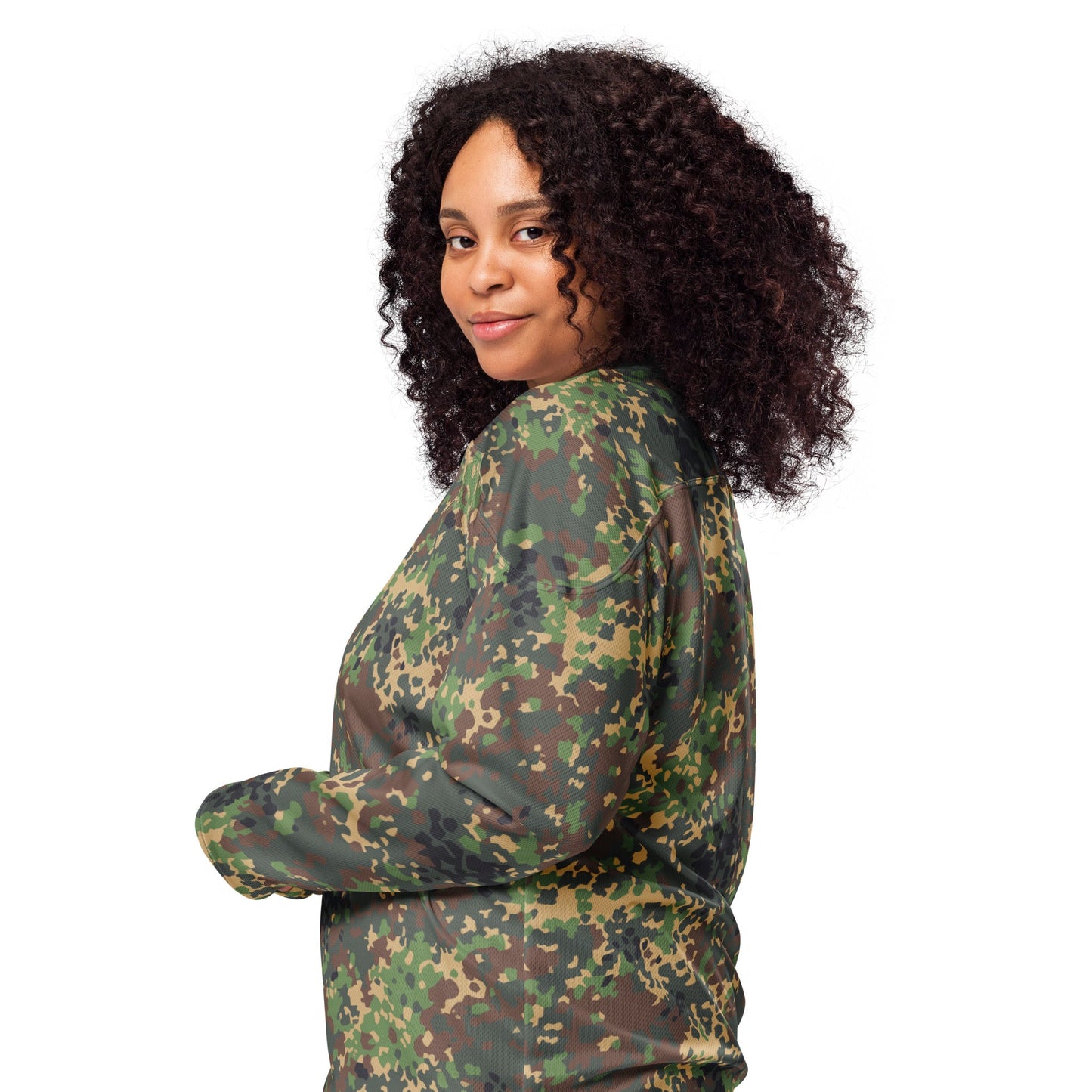Russian IZLOM Fracture Woodland CAMO Unisex Hockey Fan Jersey