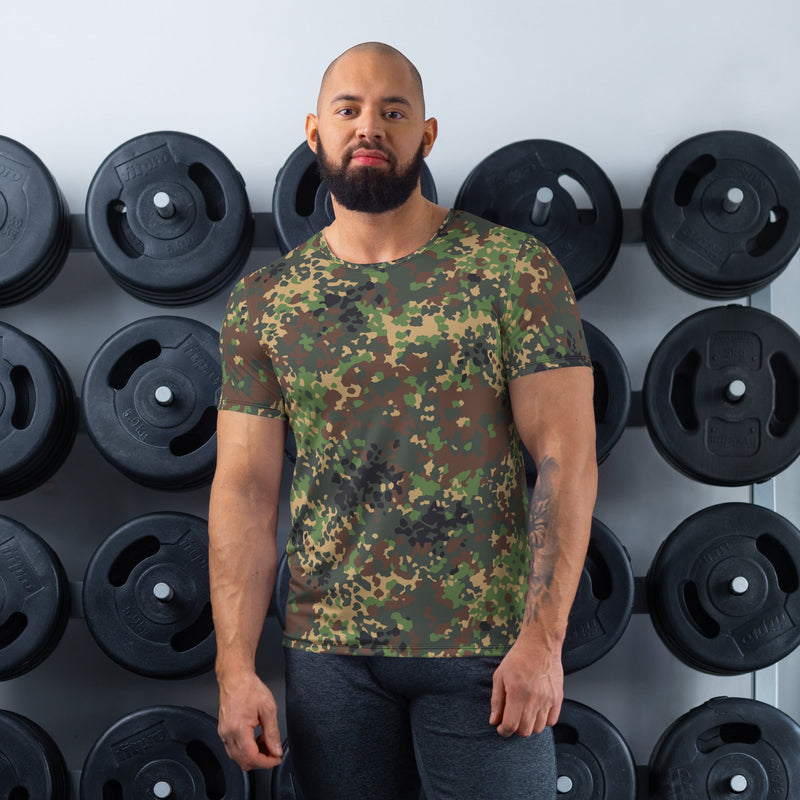 Izlom Fracture Woodland Russian CAMO Mens Athletic T-Shirt - XS - Shirt